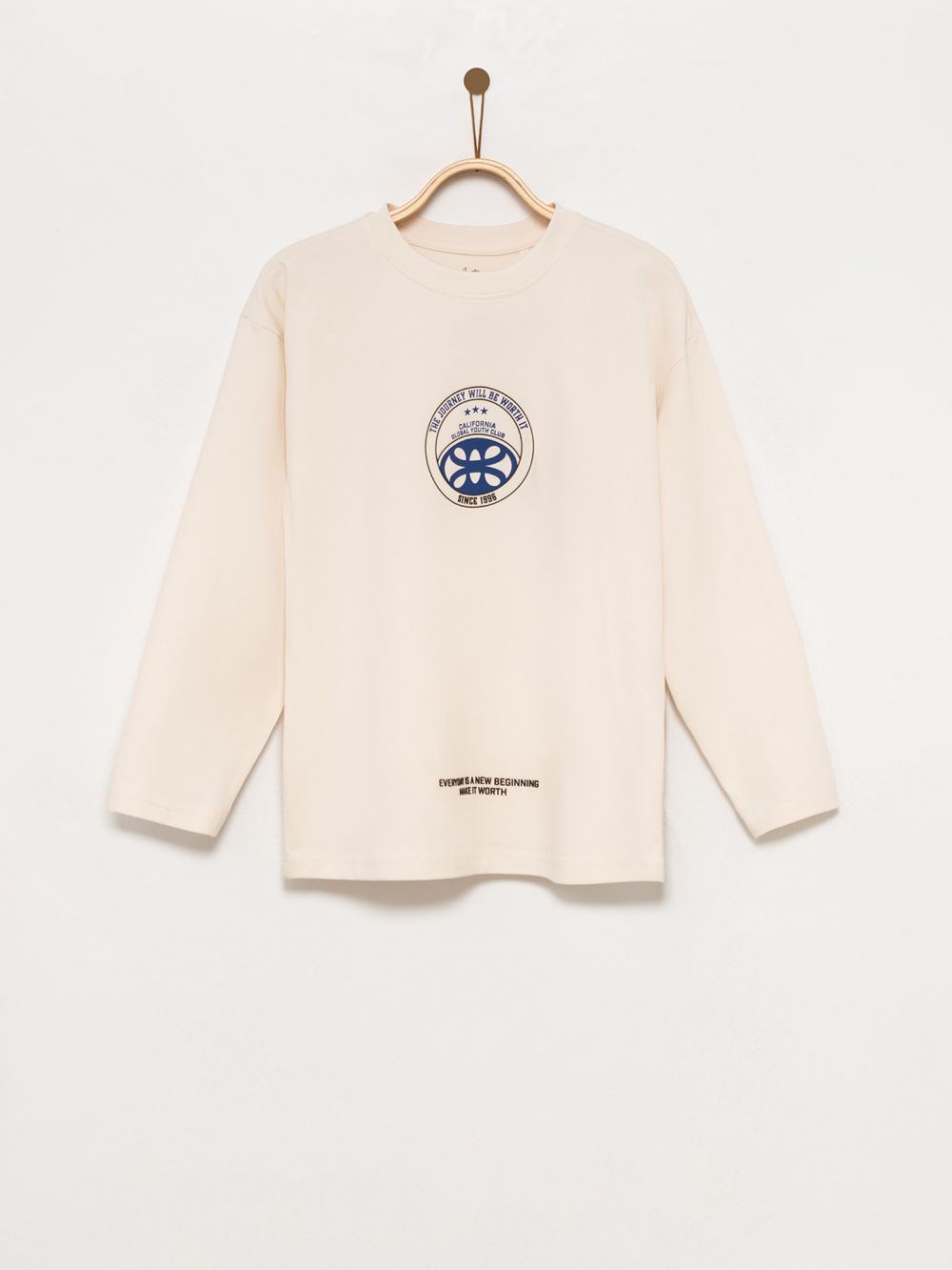 טי-שירט ארוכה עם הדפס