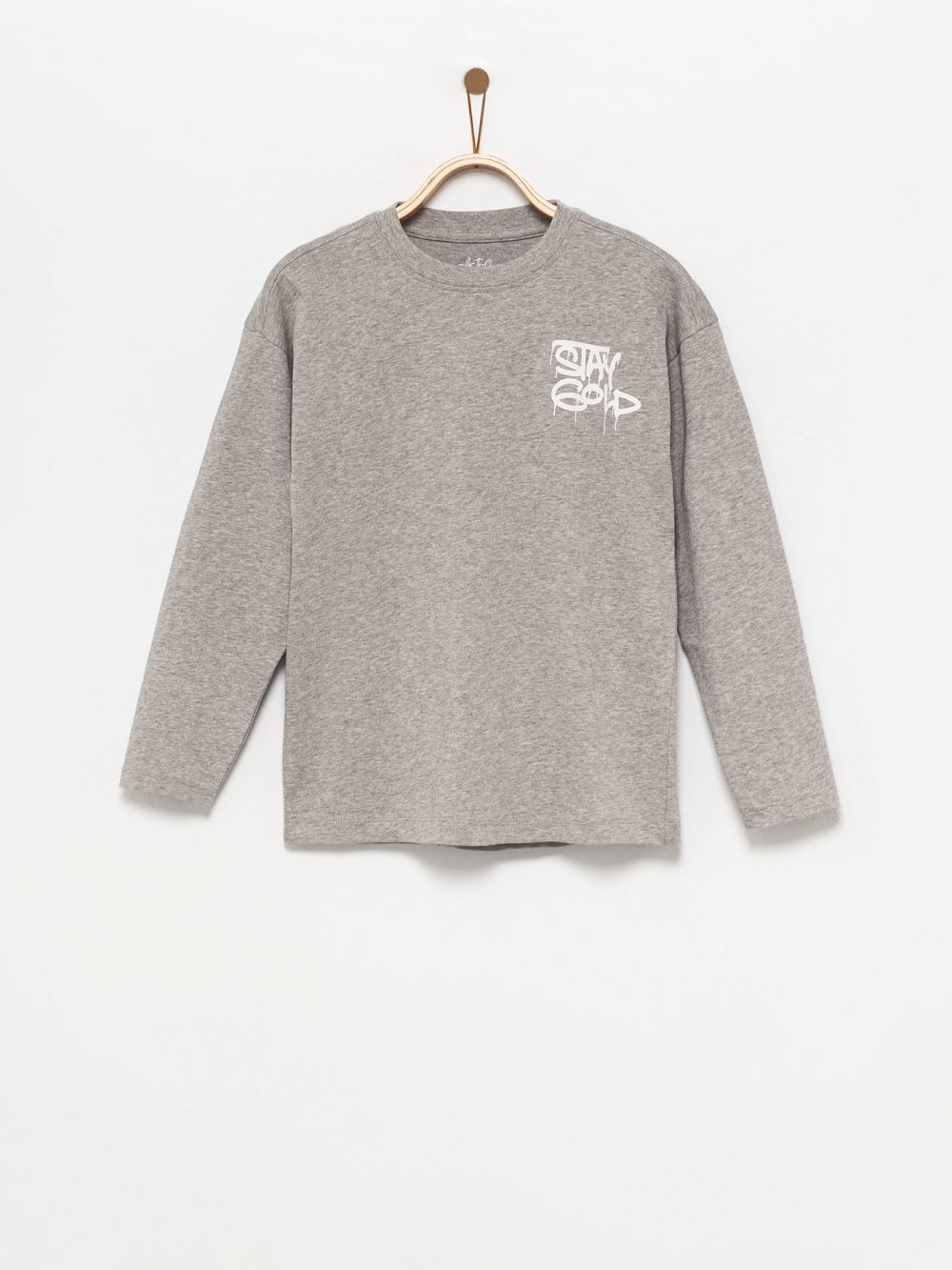 טי-שירט ארוכה עם כיתוב