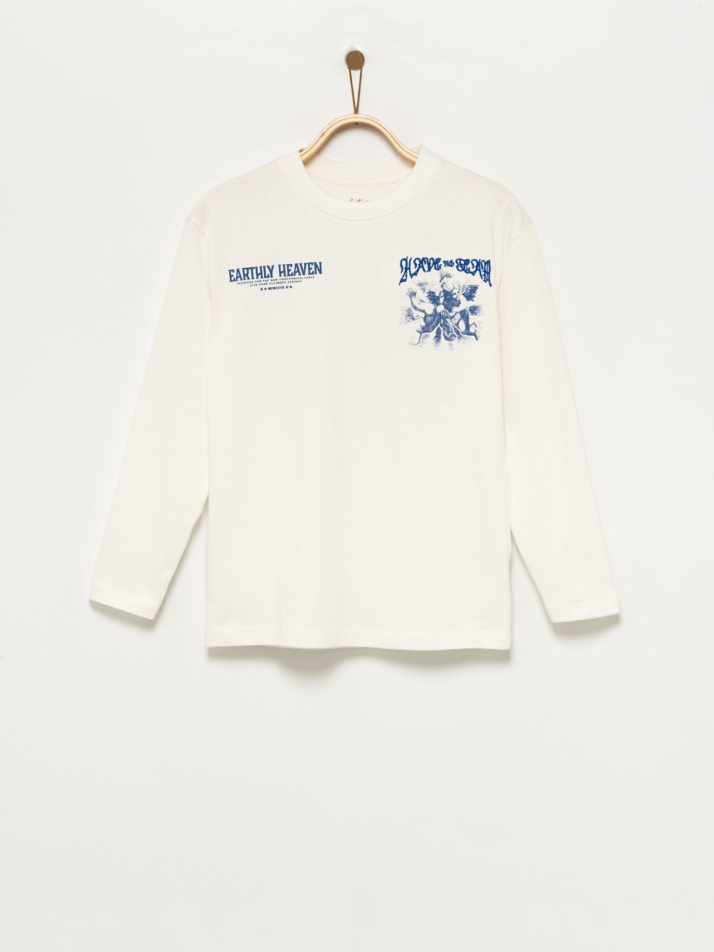 טי-שירט ארוכה עם הדפס