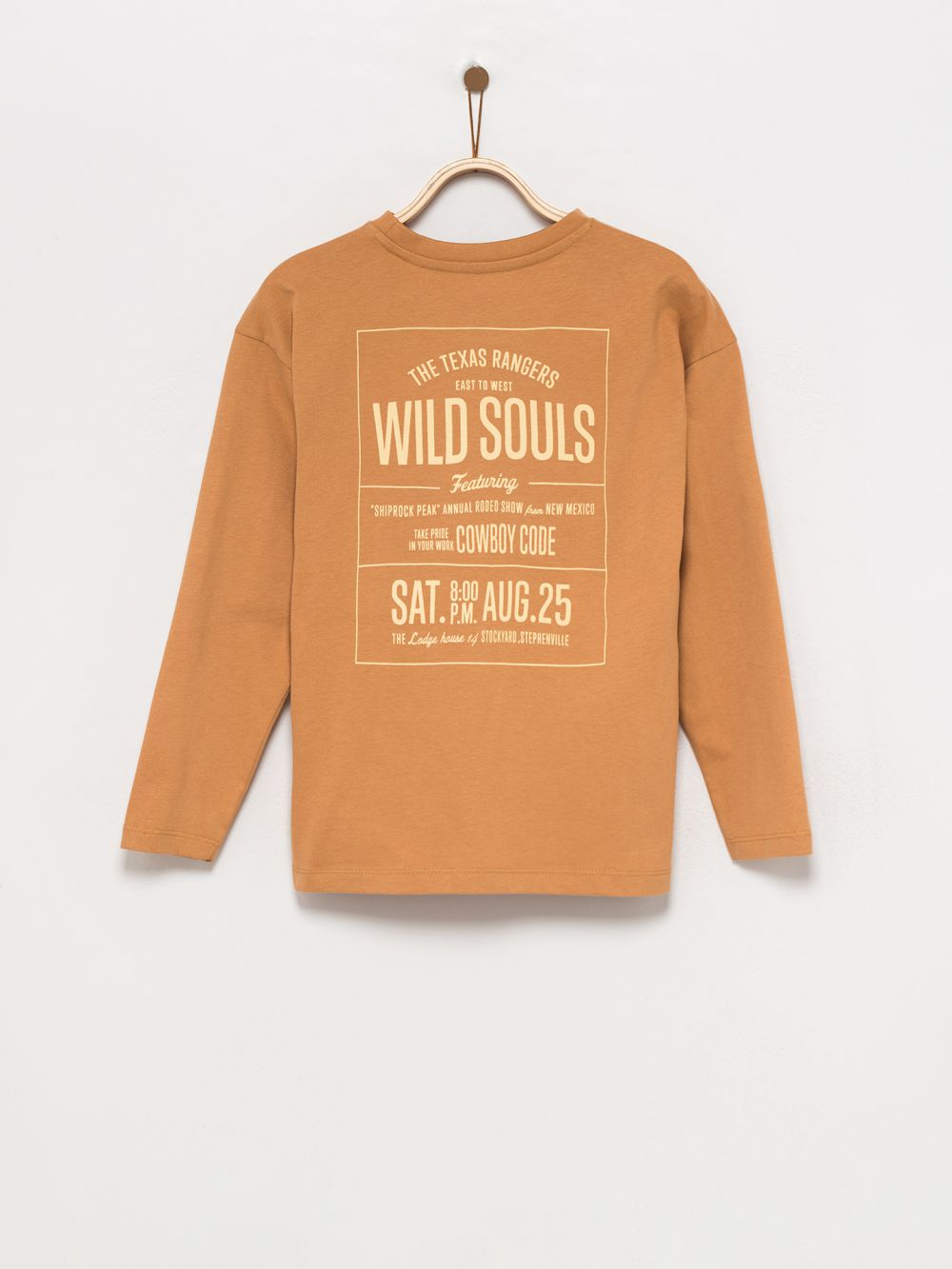 טי-שירט ארוכה עם כיתוב