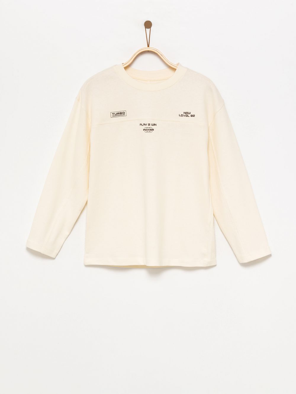 טי-שירט ארוכה עם כיתוב