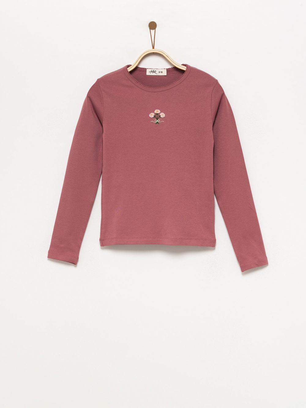 טי-שירט פרחונית ארוכה