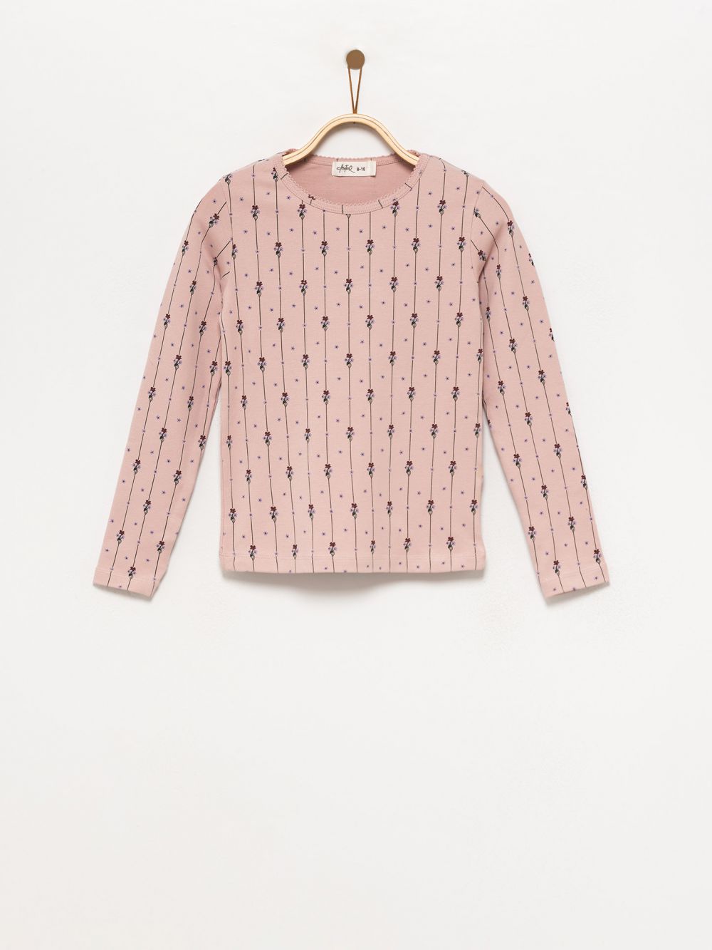 טי-שירט פרחונית ארוכה