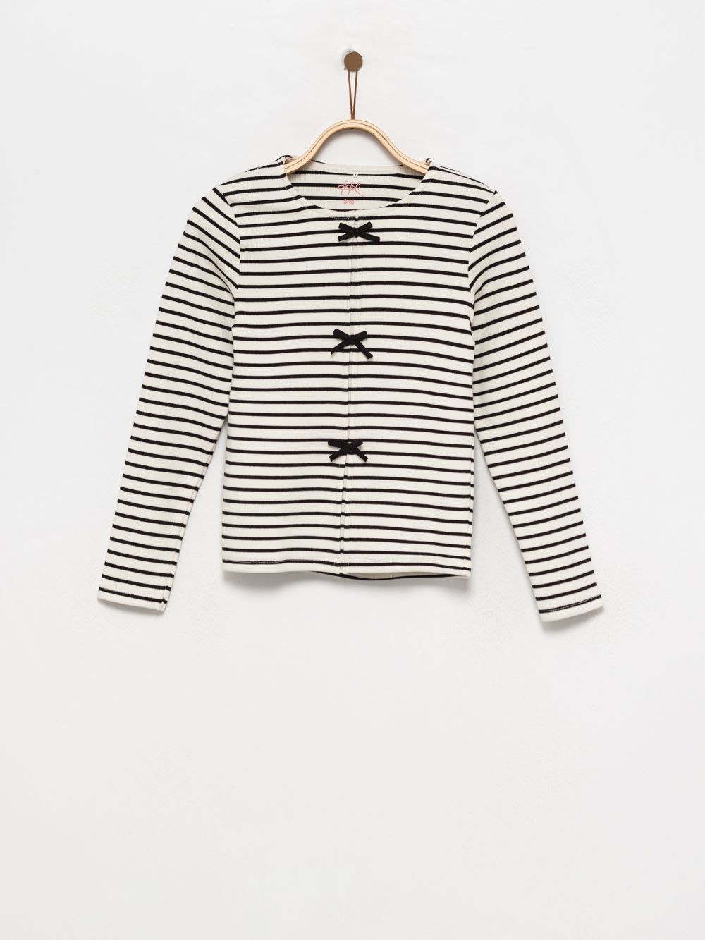 טי-שירט ריב פסים ארוכה