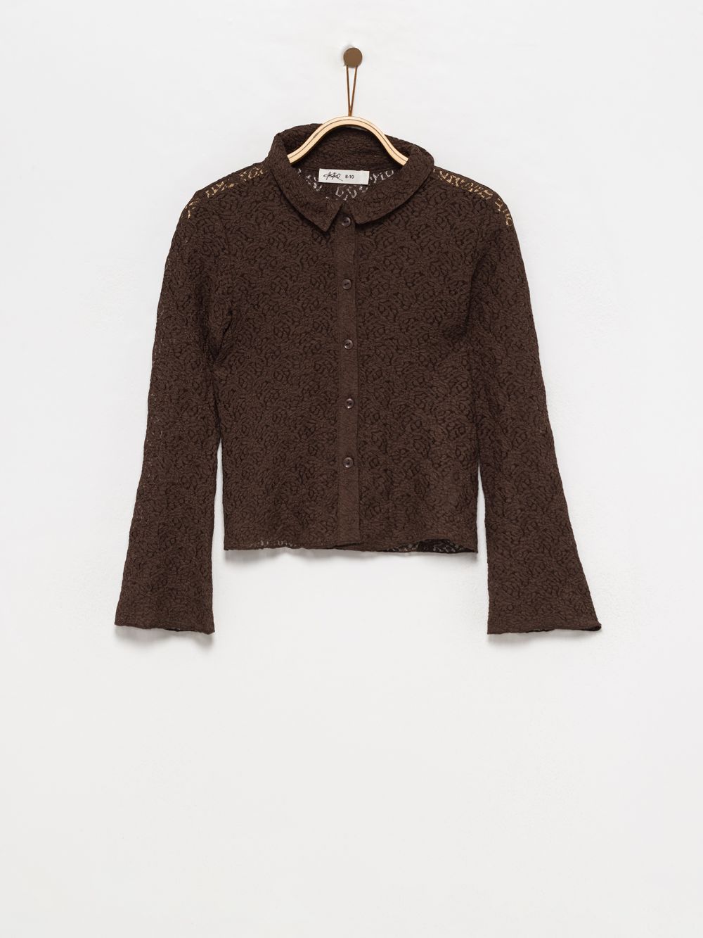 חולצה מכופתרת תחרה