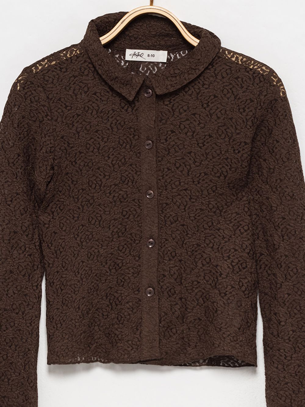 חולצה מכופתרת תחרה