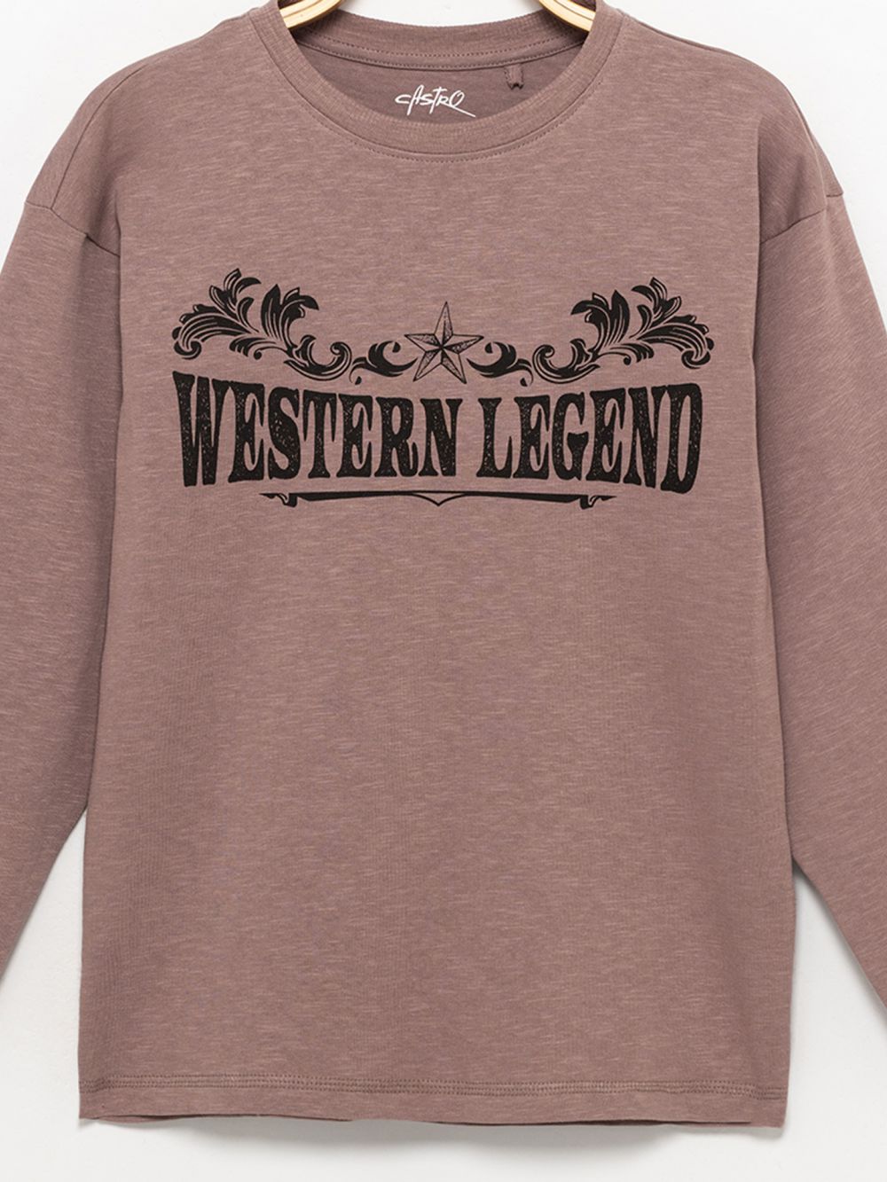 טי-שירט ארוכה עם הדפס