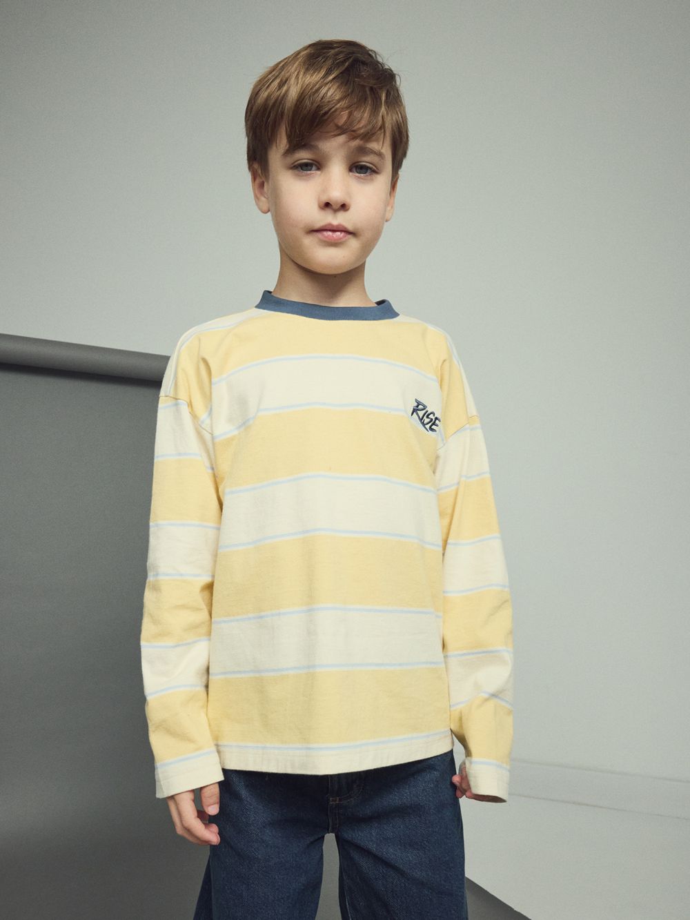 טי-שירט פסים ארוכה