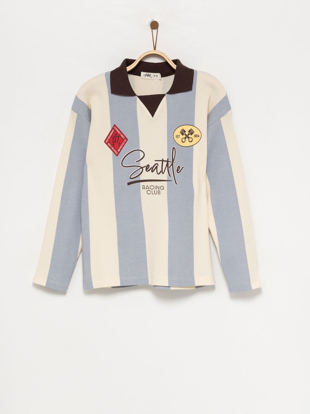 חולצת פסים עם צווארון