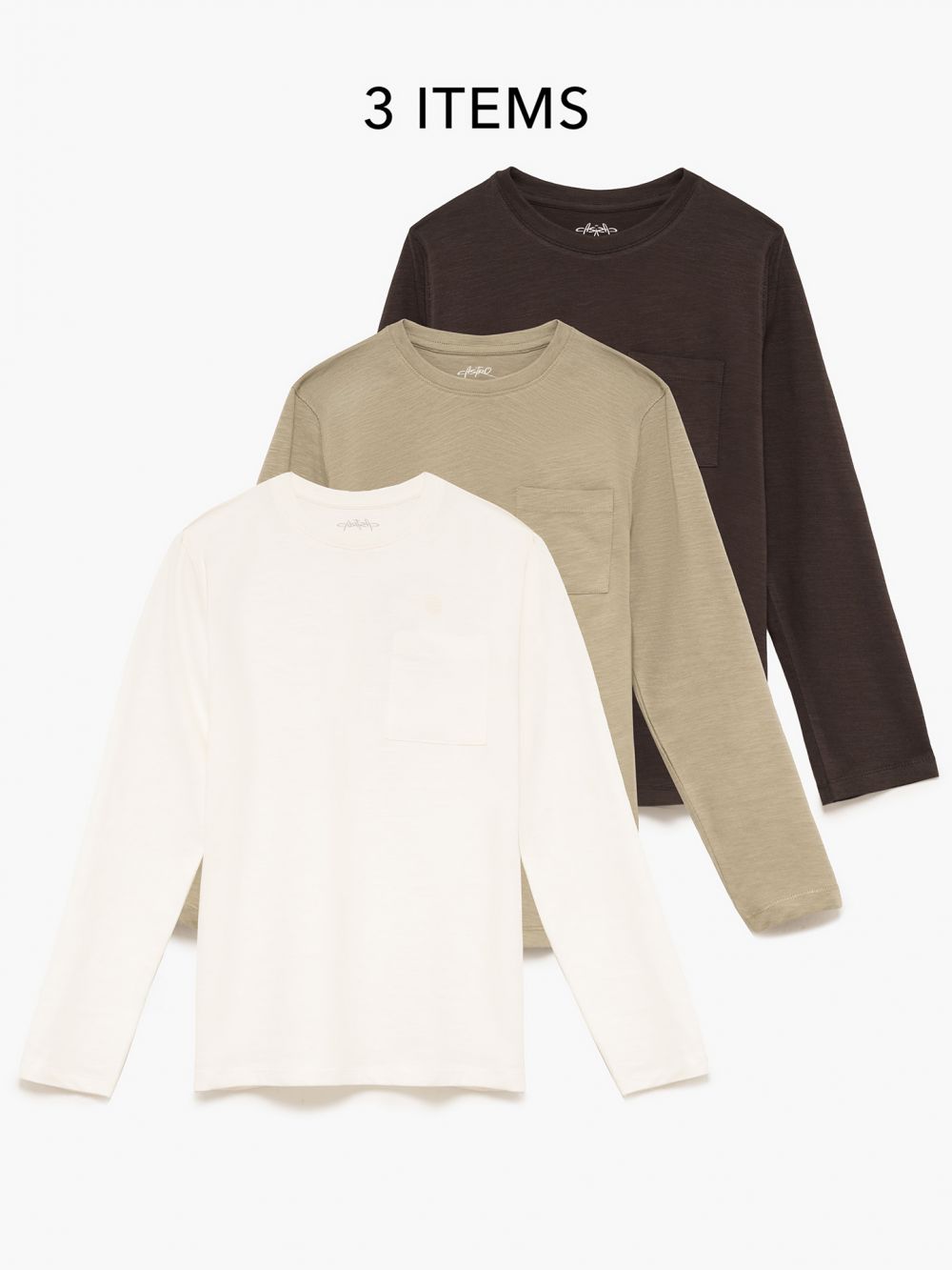 מארז חולצות עם כיס 4Y-12Y