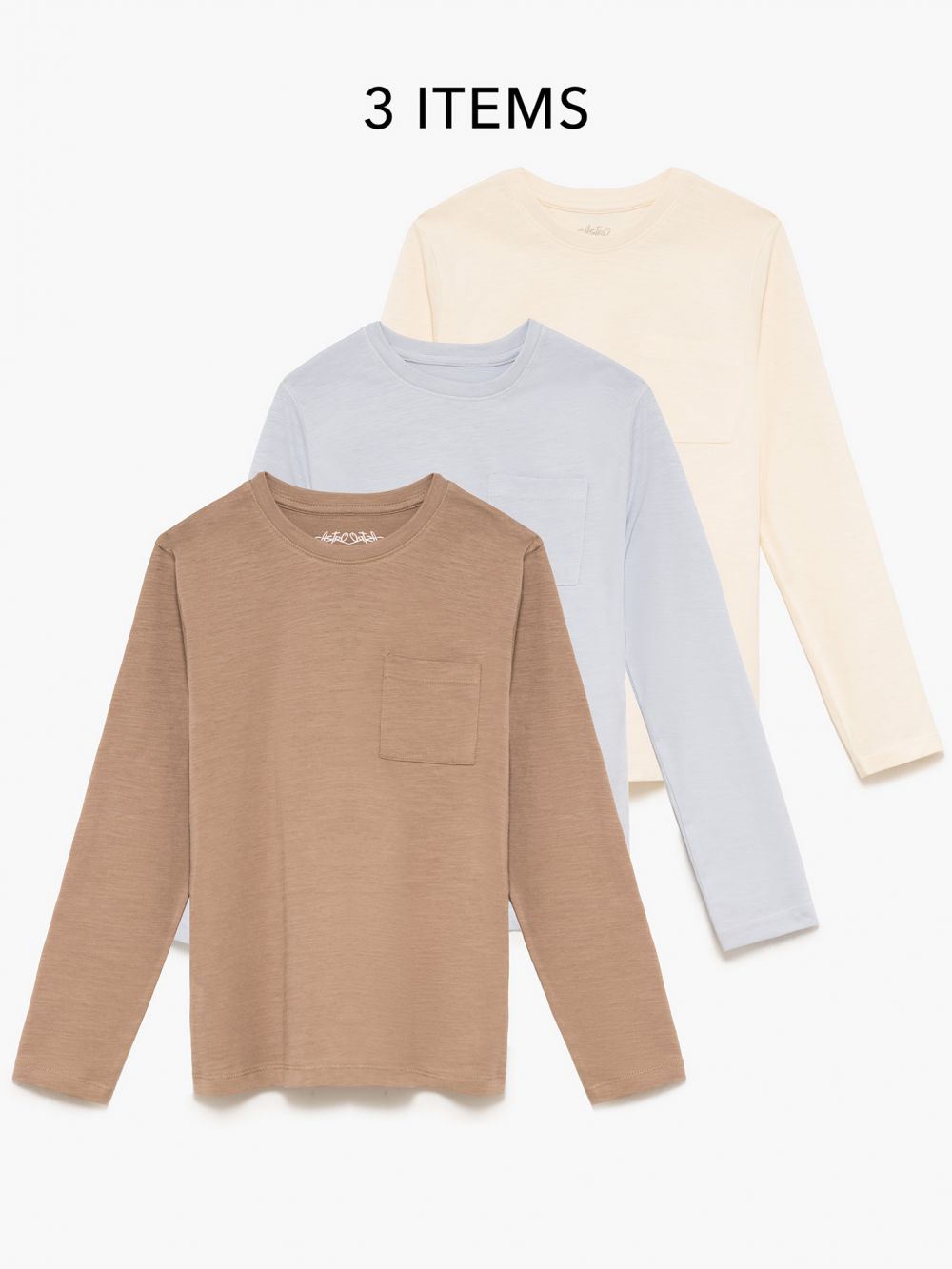 מארז חולצות עם כיס 4Y-12Y