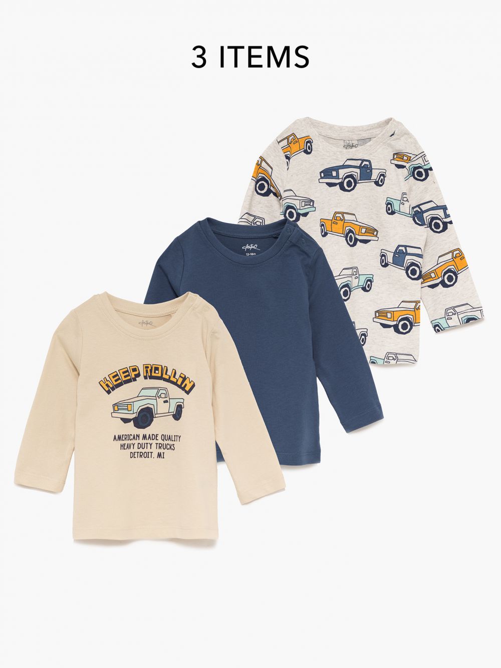 מארז חולצות ארוכות 6M-4Y