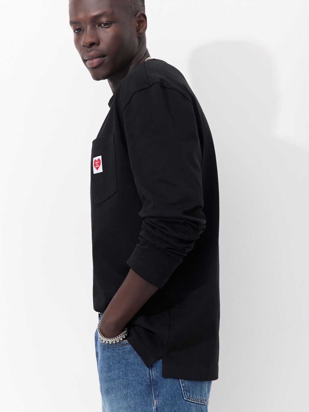 חולצת טישרט ארוכה עם כיס