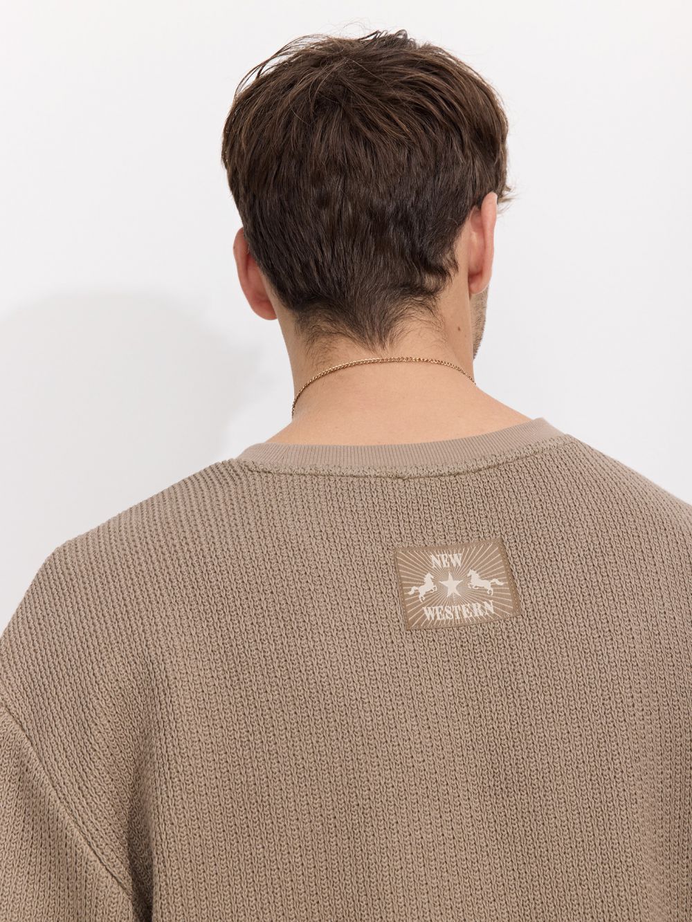 חולצת טקסטורה ארוכה