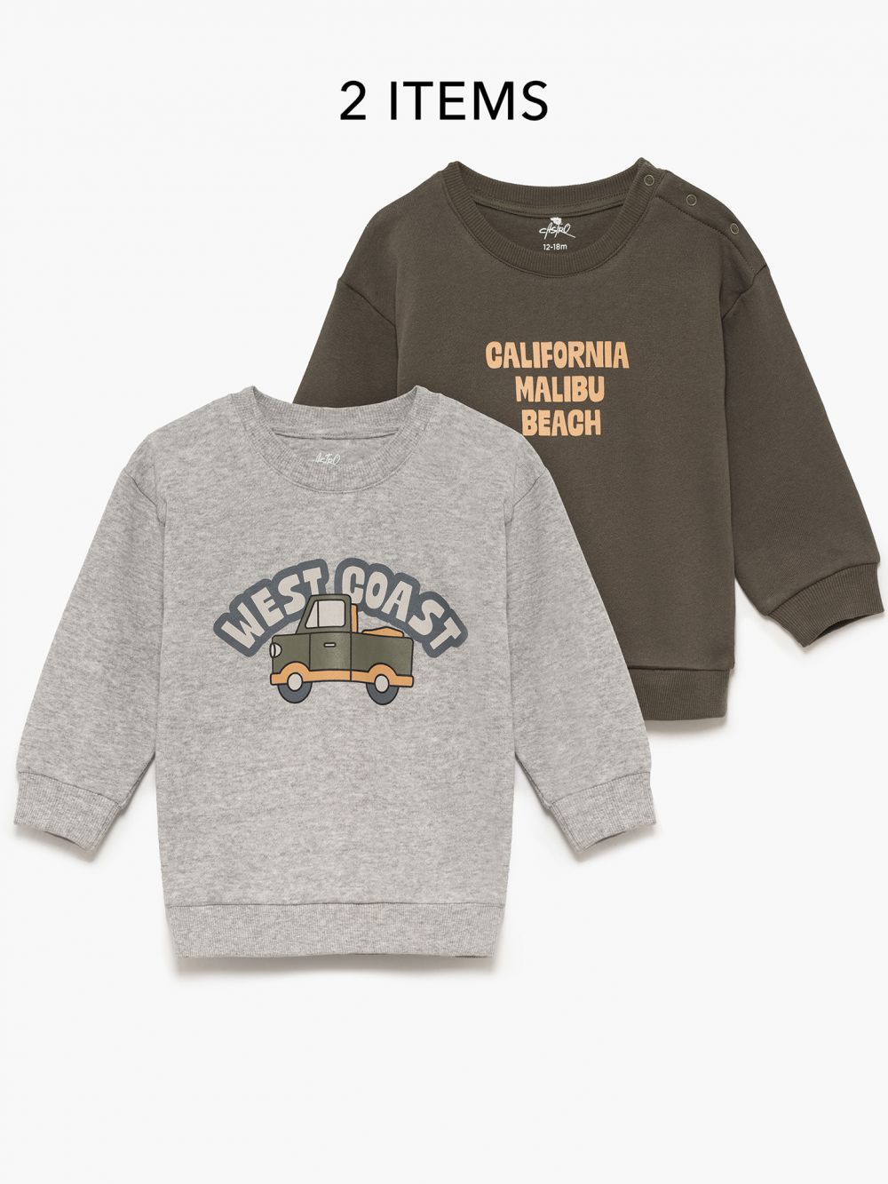 מארז זוג סווטשירטים 6M-4Y