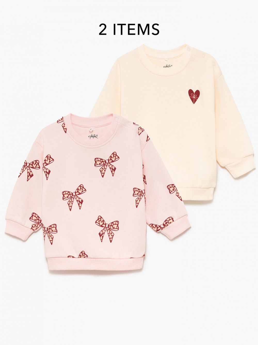 מארז זוג סווטשירטים 6M-4Y