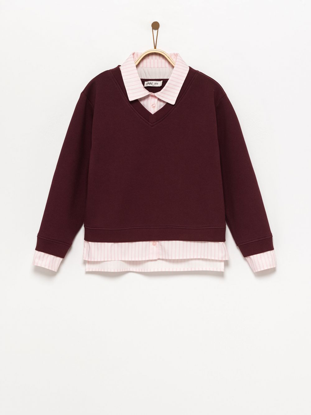 טי פוטר עם שילוב פופלין