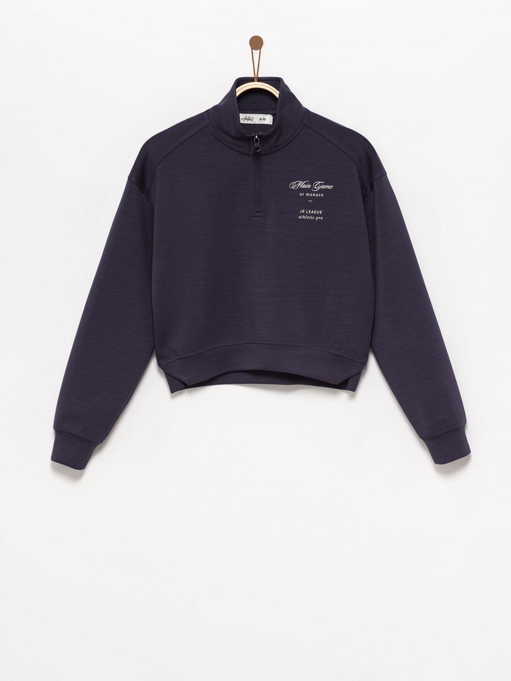 סווטשירט עם צווארון גבוה