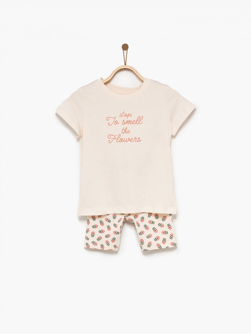 חליפת גן פרח רטרו  4Y-10Y