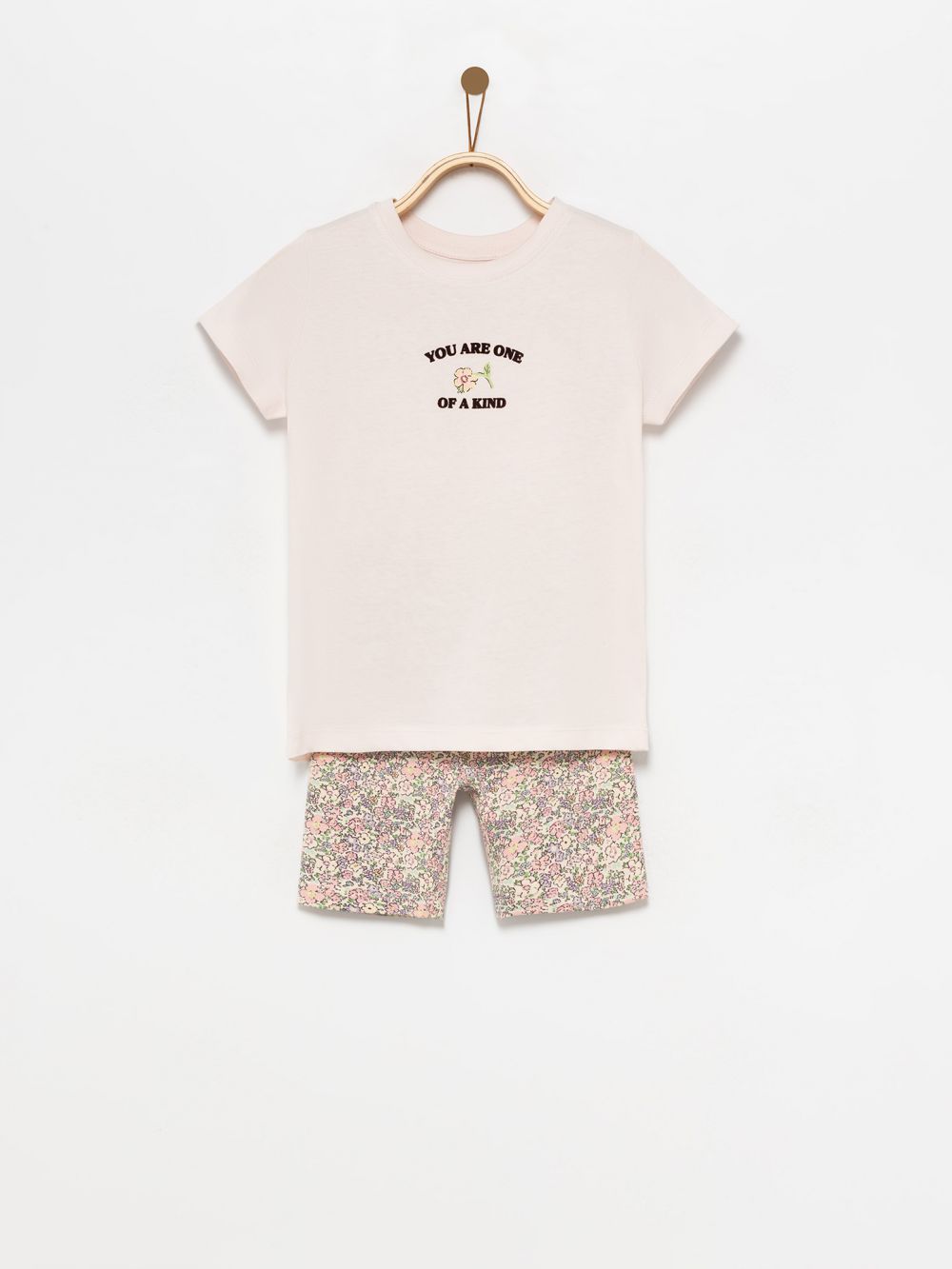 חליפת טקסט פרחים 4Y-10Y