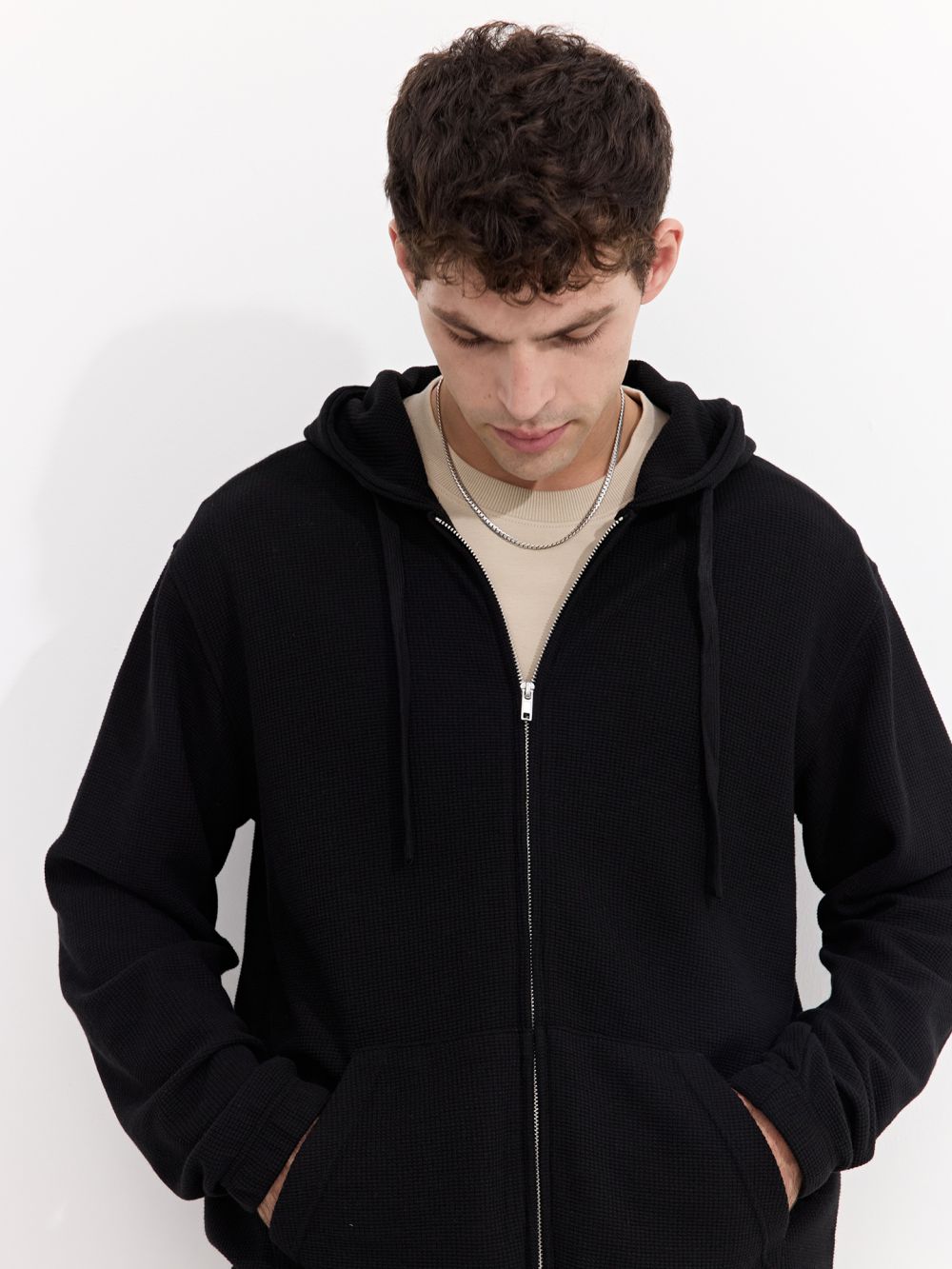 קפוצ׳ון מבד עם טקסטורה