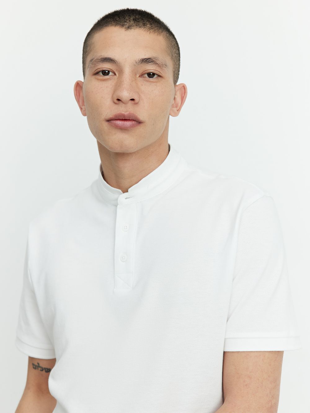 חולצת פולו צווארון סיני Regular Fit