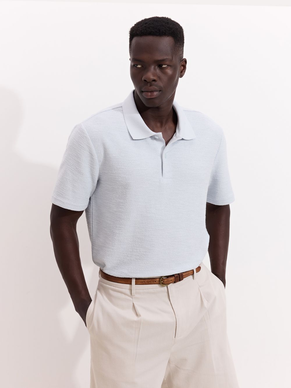 פולו מבד עם טקסטורה