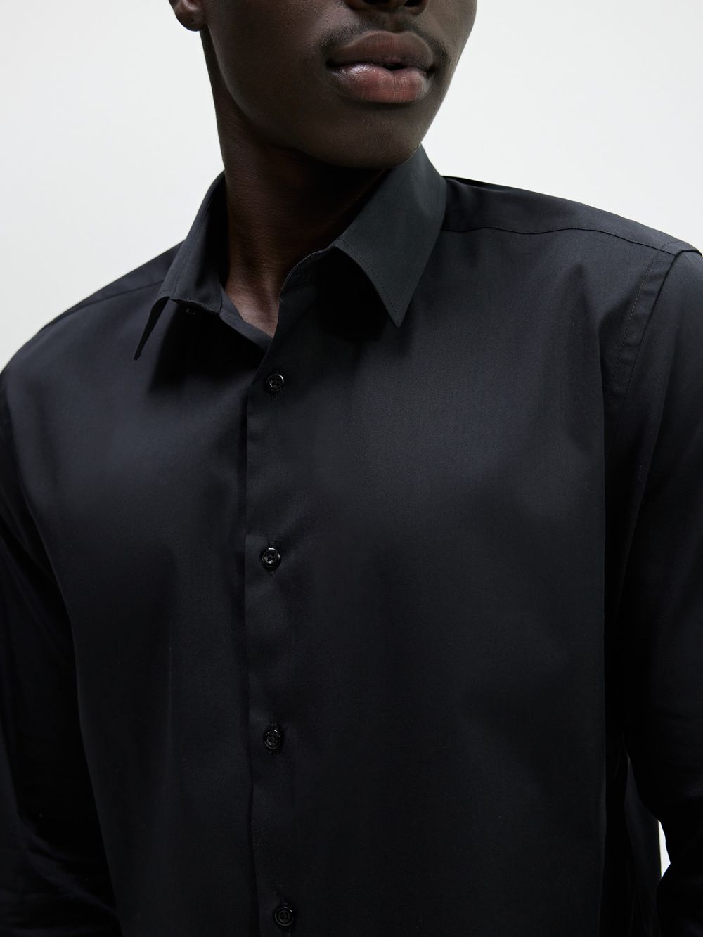 חולצת אריג מכופתרת Super Slim