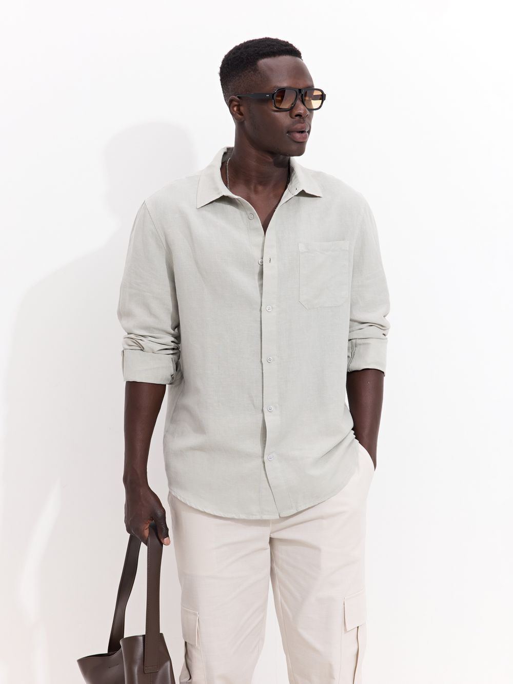 מכופתרת שטופה ארוכה