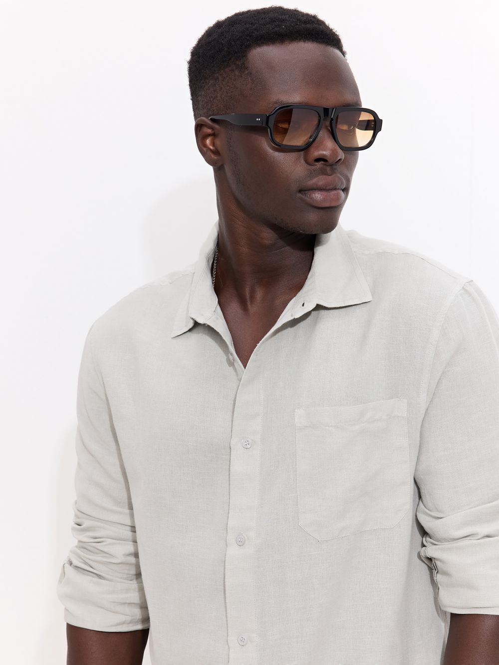 מכופתרת שטופה ארוכה