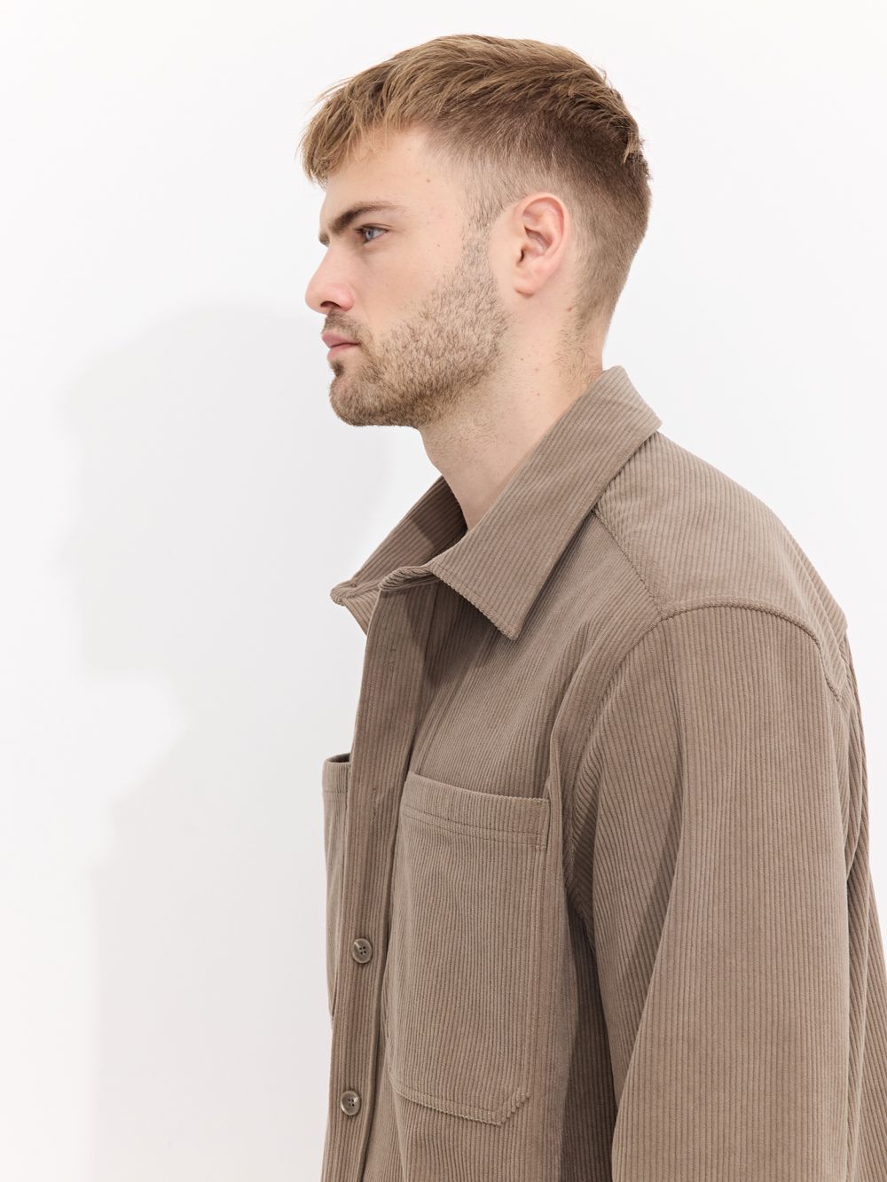 חולצת over shirt מבד קורדרוי