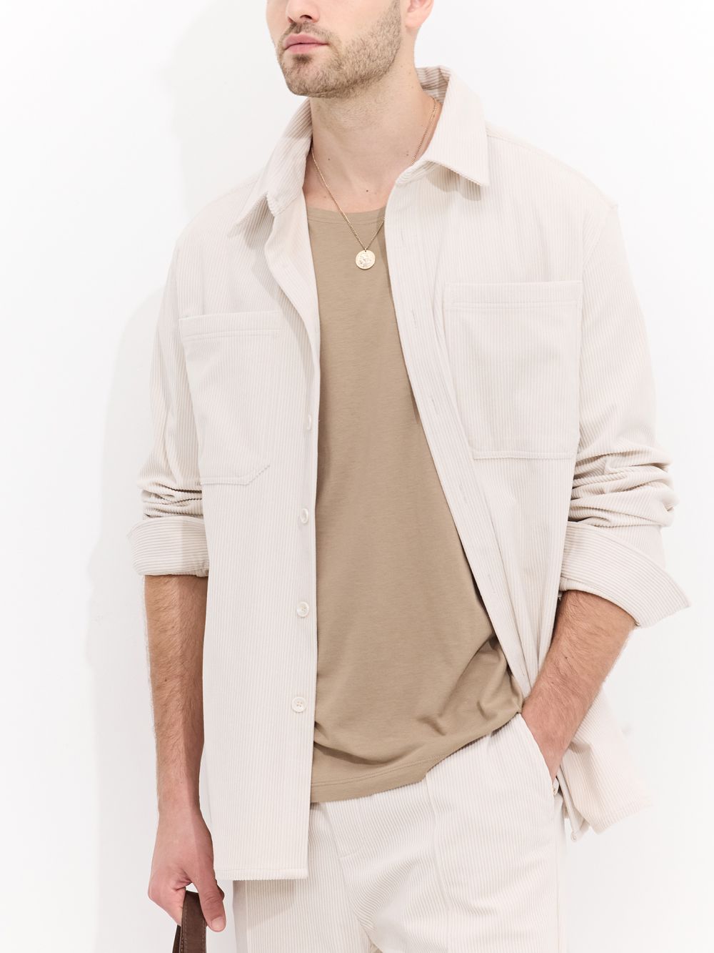 חולצת over shirt מבד קורדרוי