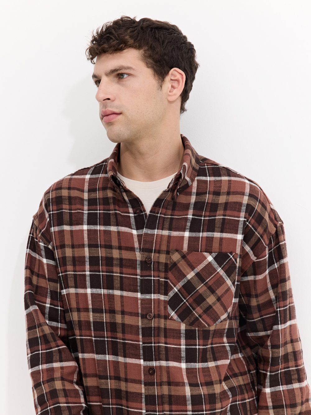 אוברשירט משובץ