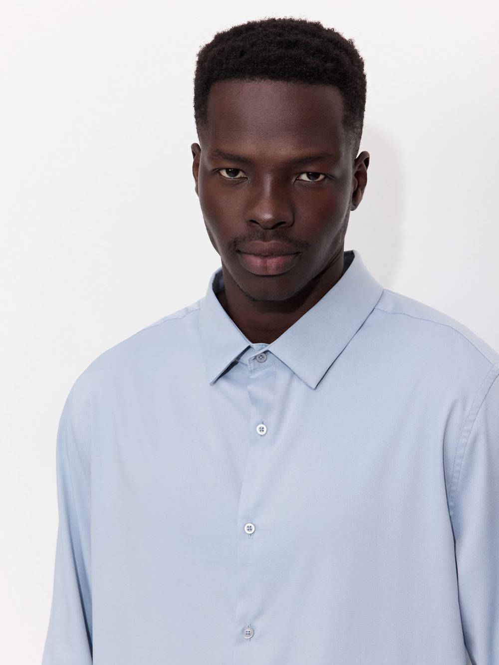 חולצה מכופתרת שרוול ארוך