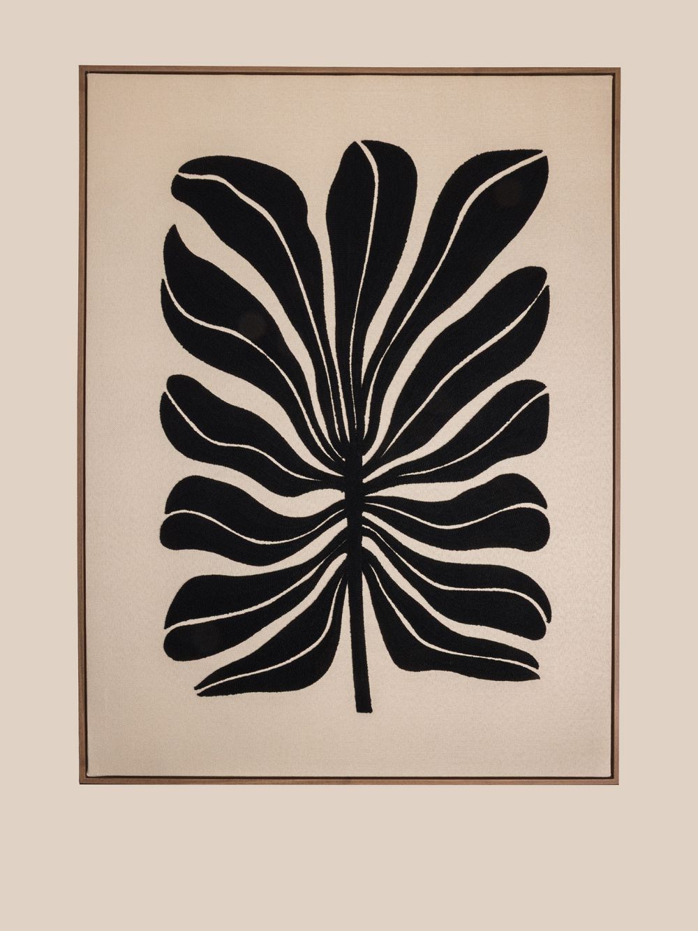 תמונה עלה שחור 60X80CM