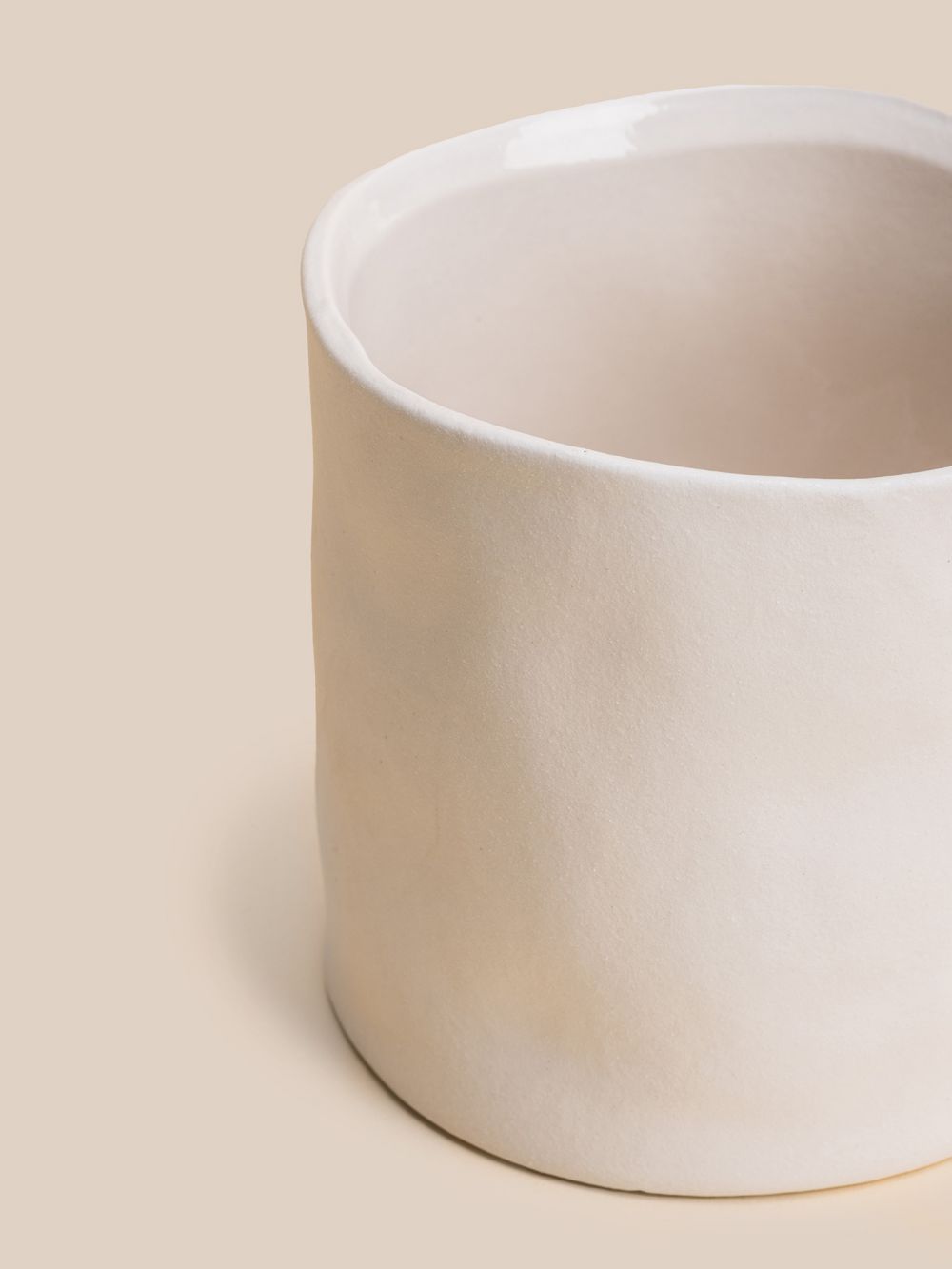 כלי לעציץ לבן 13X125CM