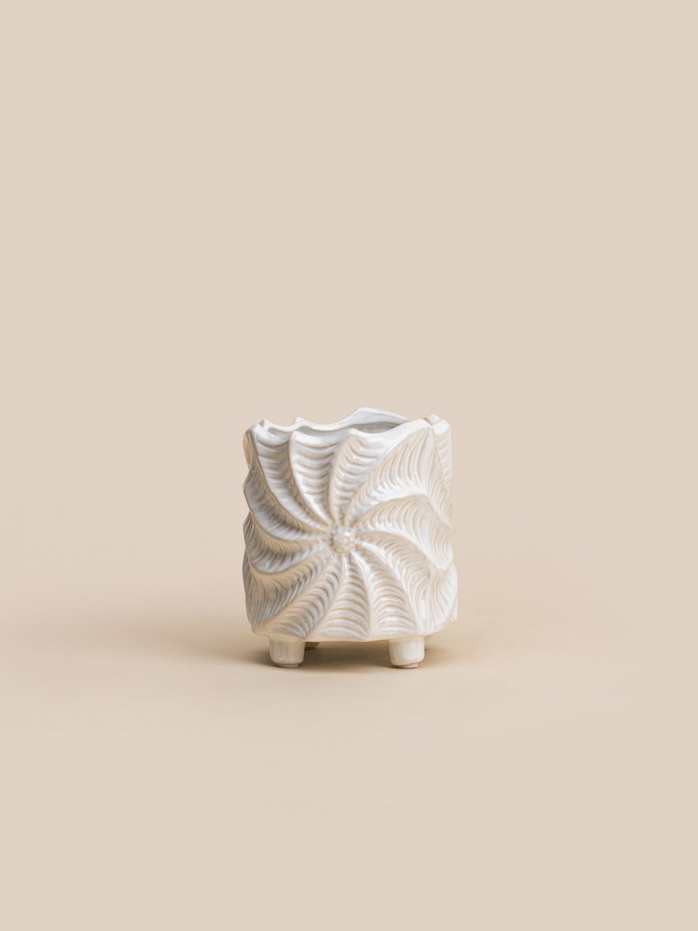 כלי לעציץ צדף 16.5CM