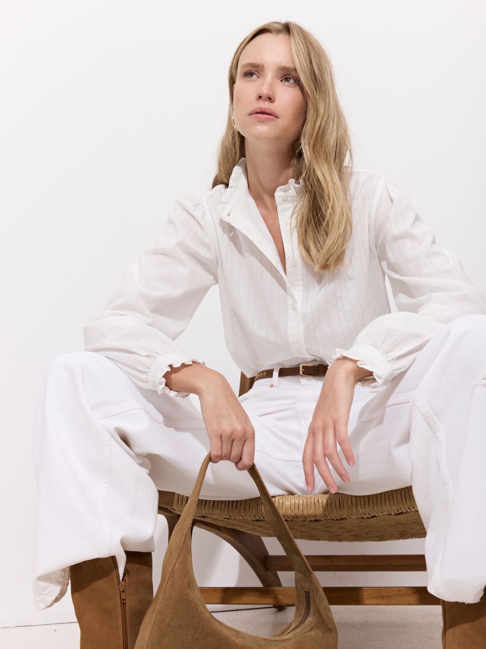 חולצת פסים מכופתרת