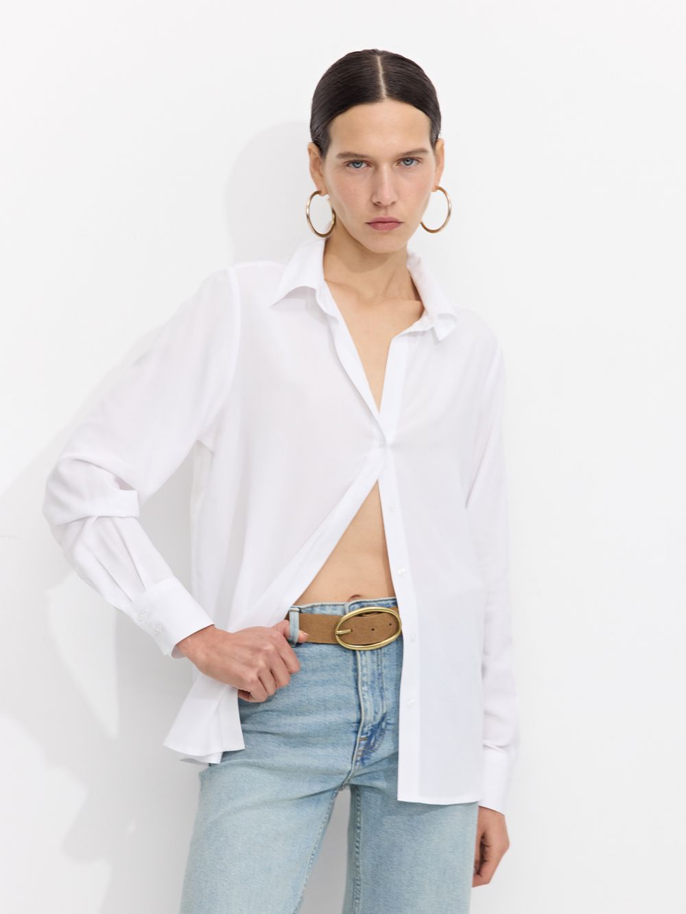 חולצה מכופתרת רכה