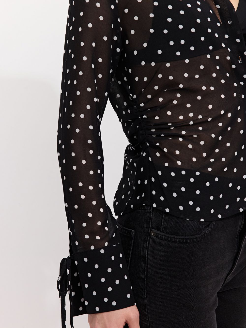 חולצת שיפון מודפסת