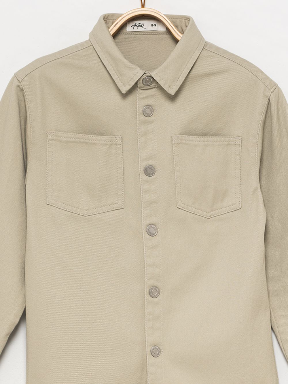 חולצה מכופתרת דמוי ג’ינס