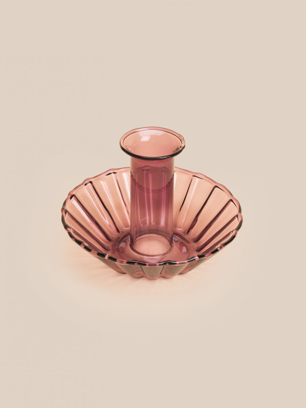 פמוט זכוכית אור 10.3X7.3CM