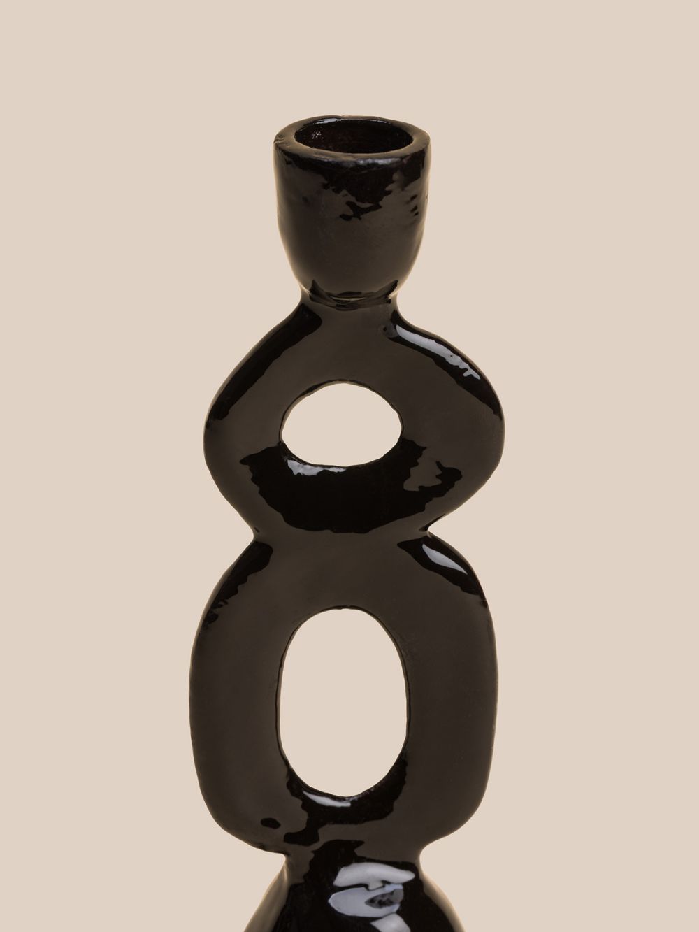 פמוט שני עיגולים 6.5X21CM