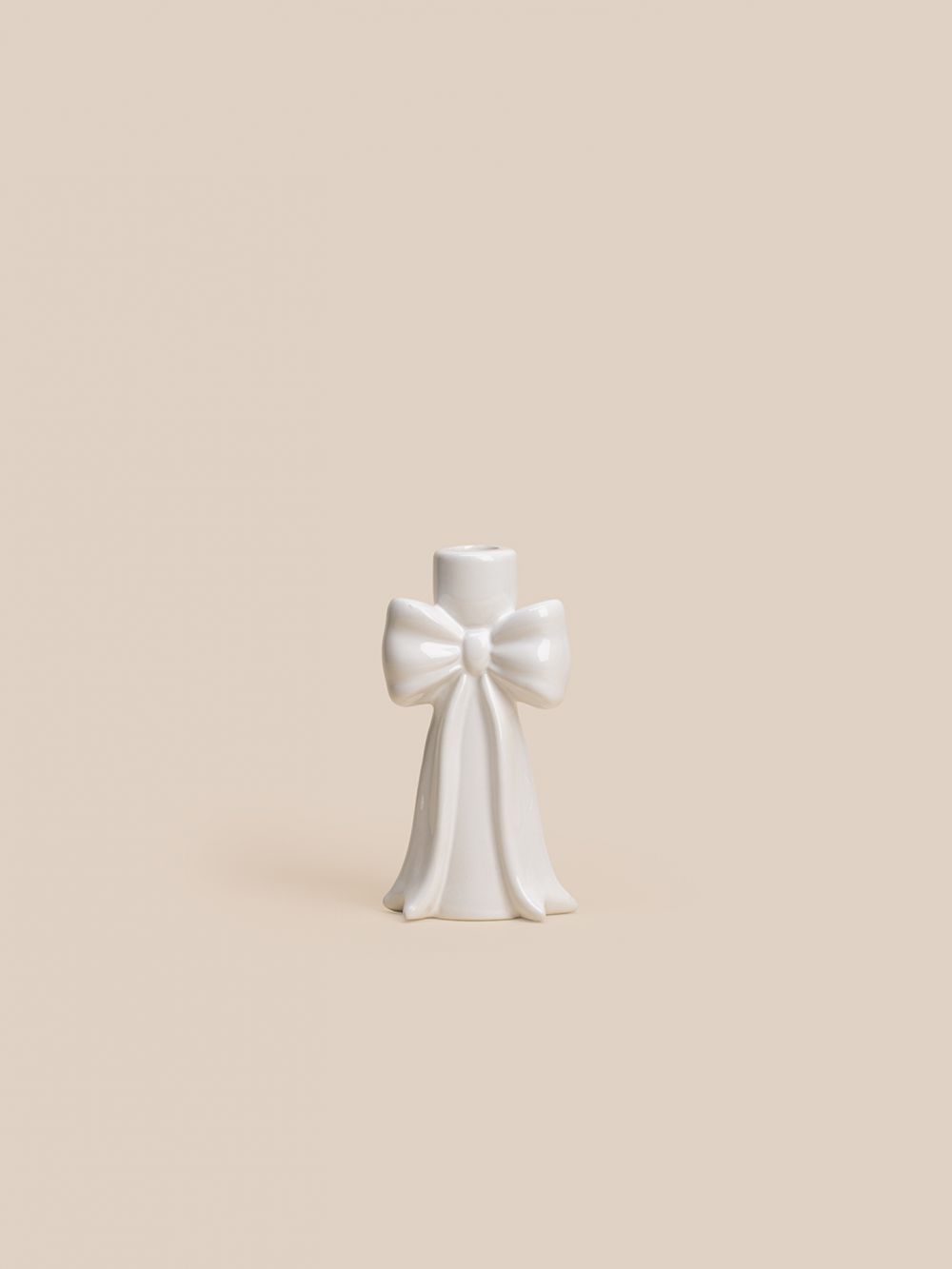 פמוט פפיון קרמיקה 17.3CM