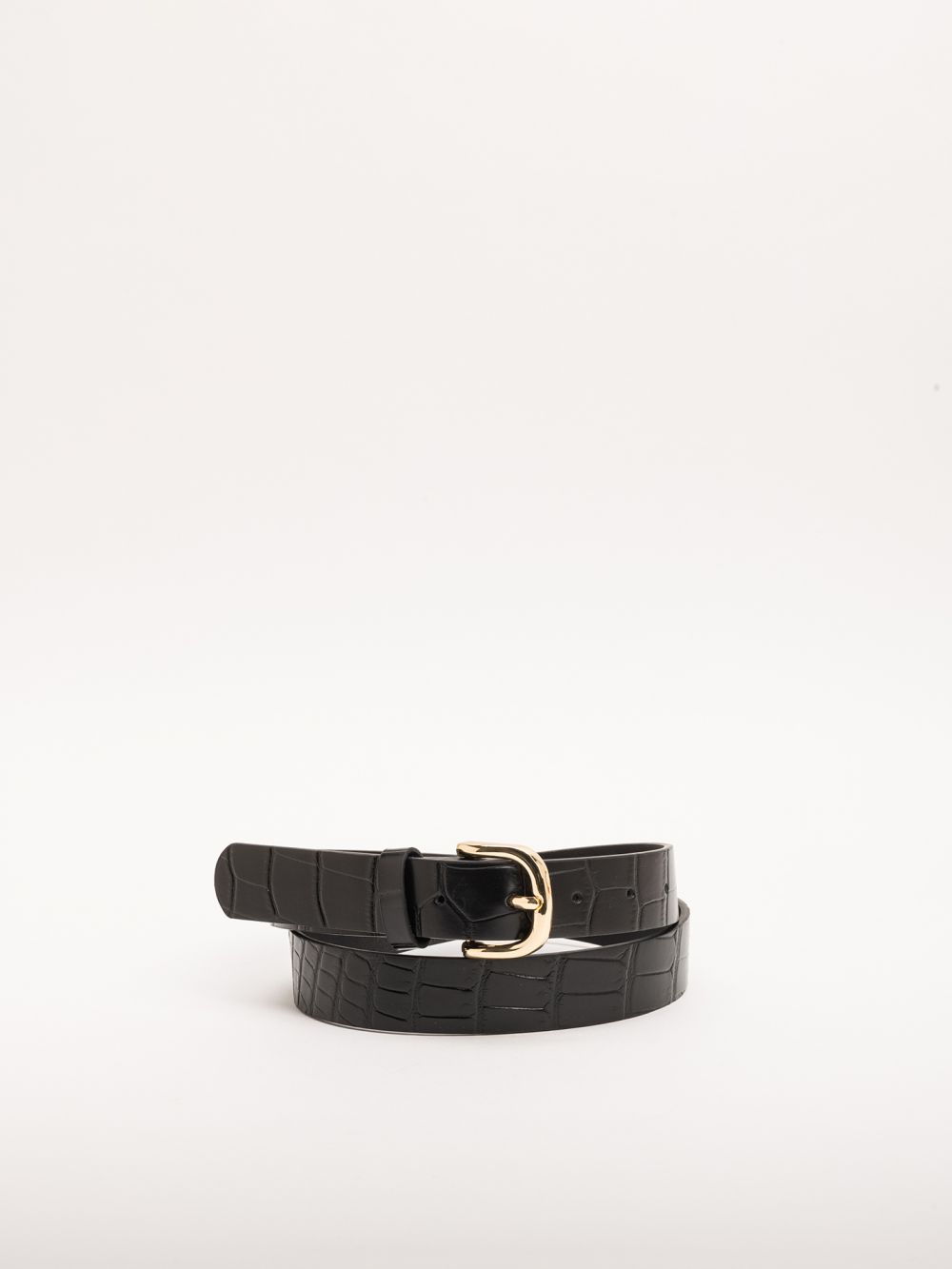 חגורת עור קרוקו