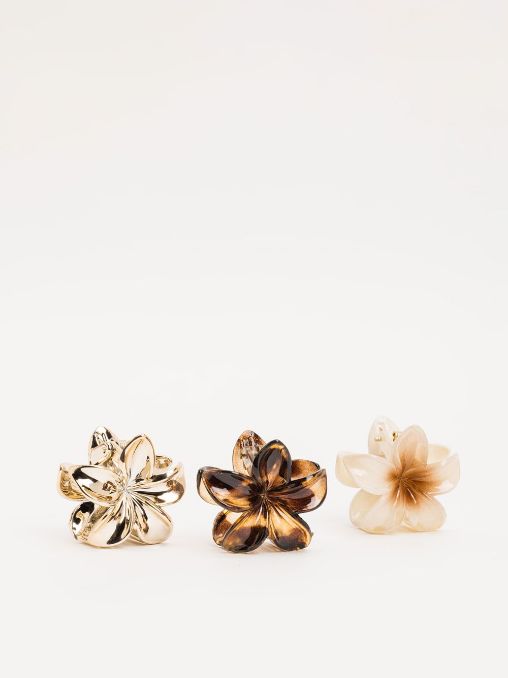 סט שלישיית קליפסי פרח