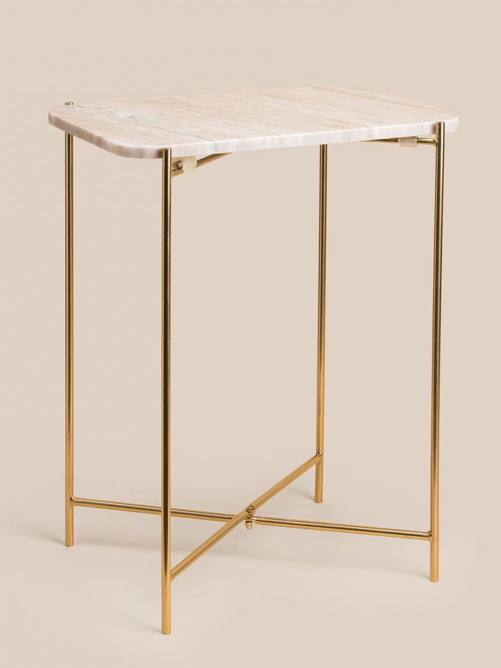 שולחן צד שיש מלבני