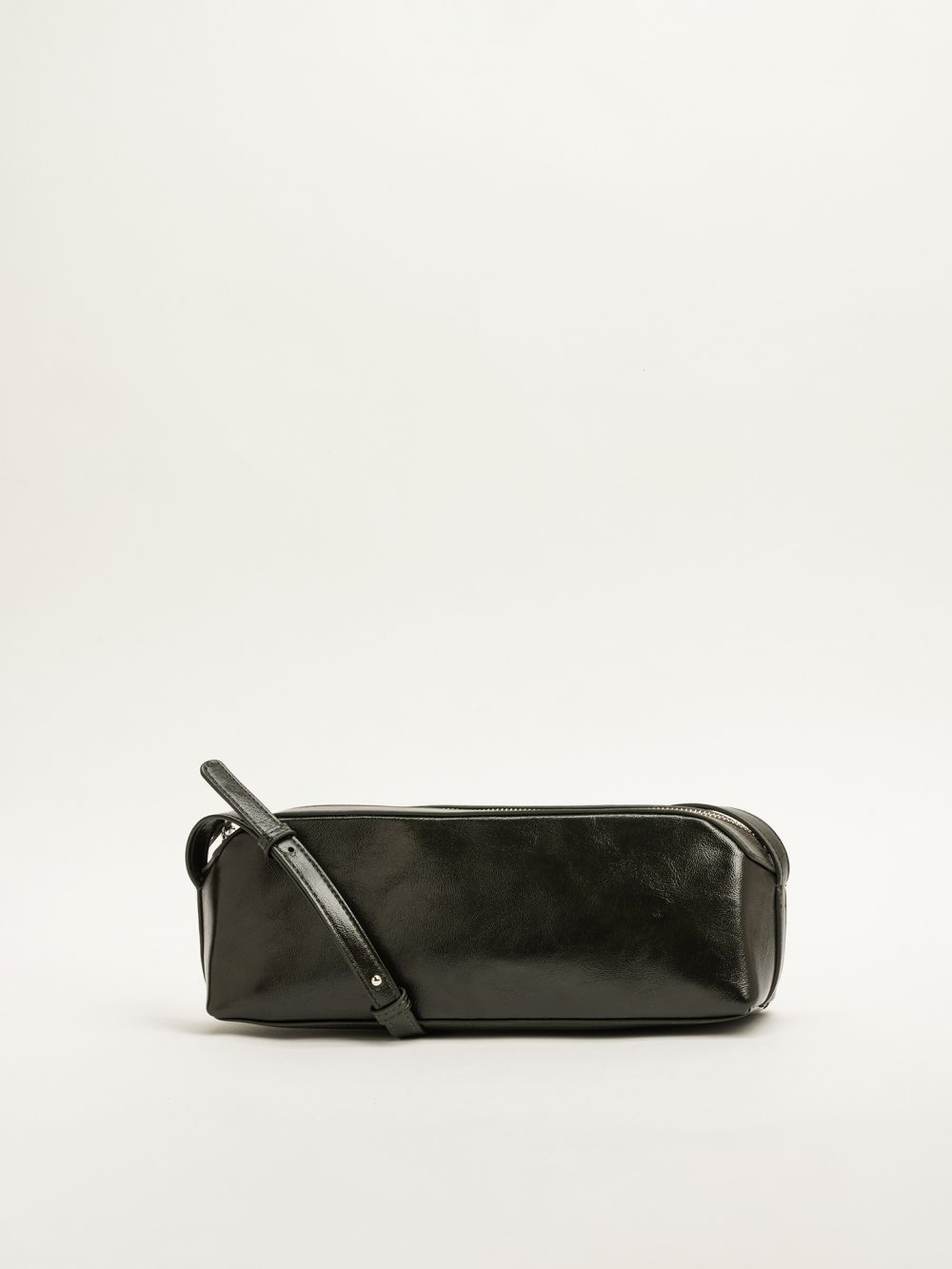 תיק צד מלבני מבריק