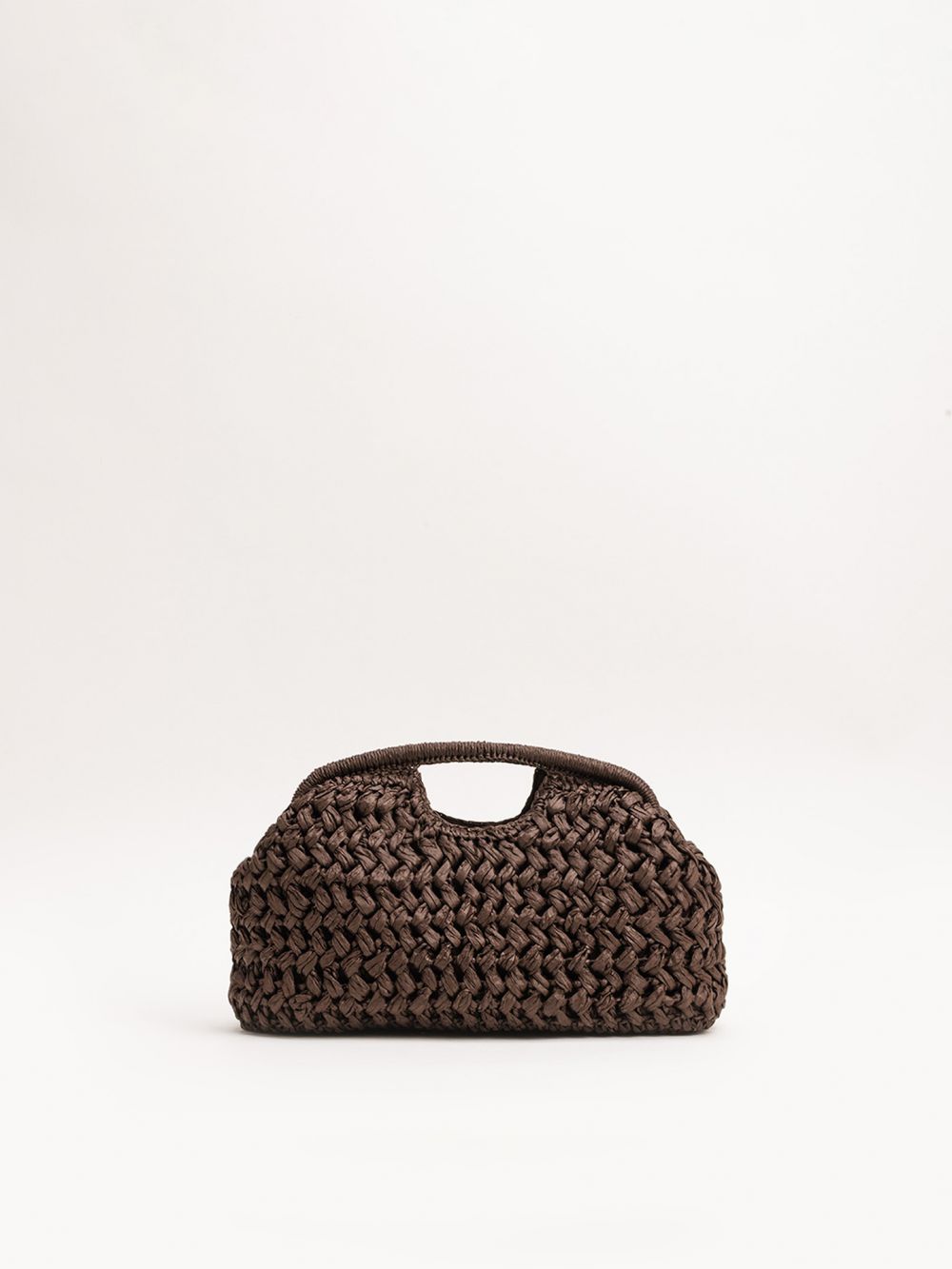 קלאץ’ קש סרוג עם ידית