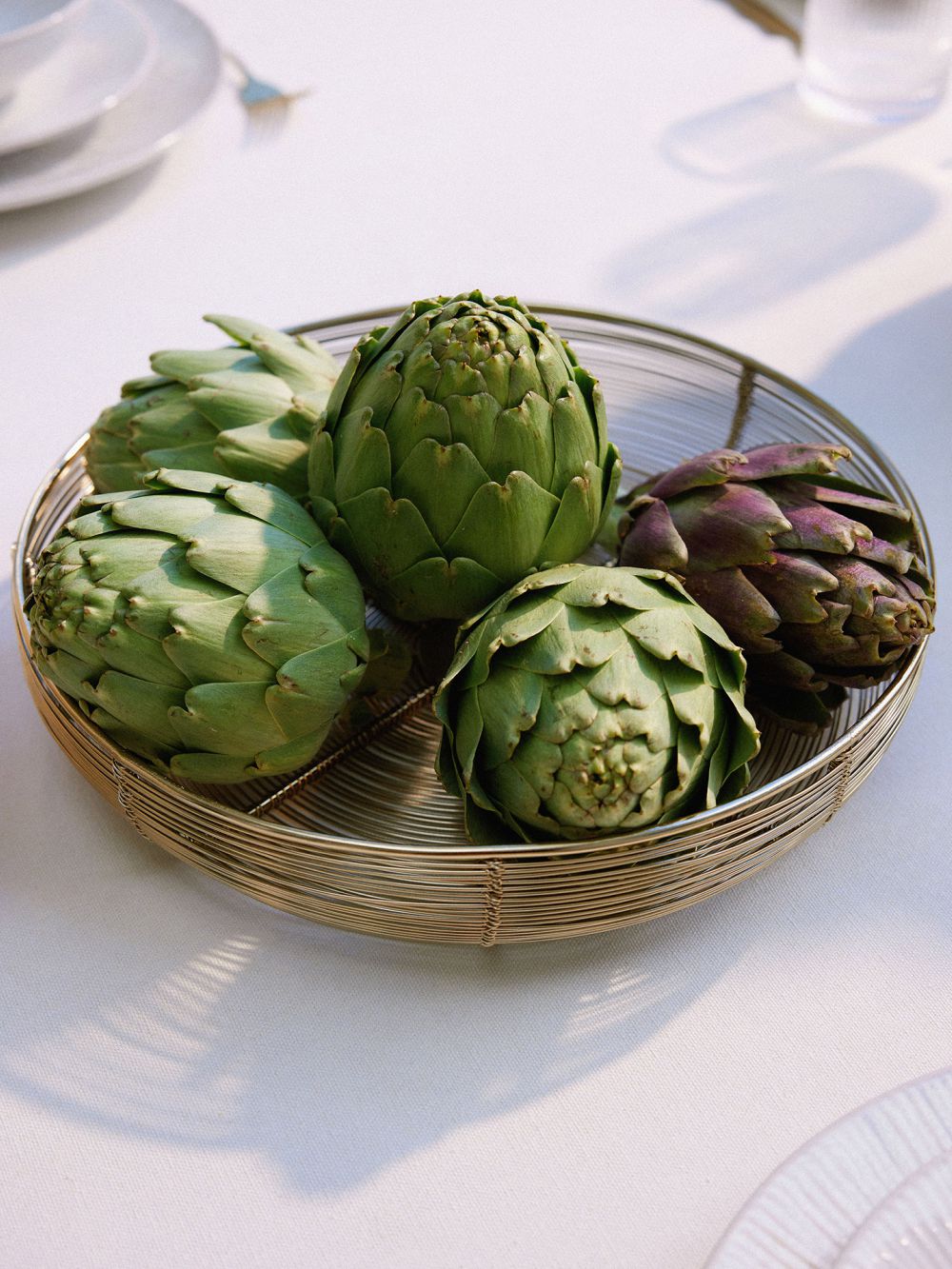 30CM סלסלת  נוי זהב